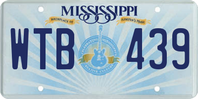 MS license plate WTB439