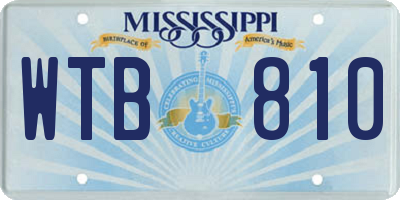 MS license plate WTB810