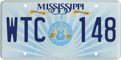 MS license plate WTC148
