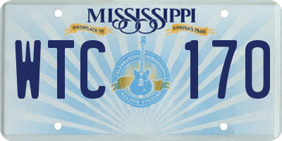 MS license plate WTC170