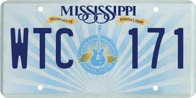 MS license plate WTC171