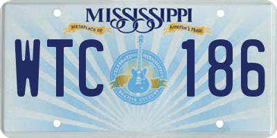 MS license plate WTC186