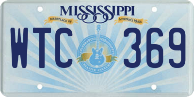 MS license plate WTC369