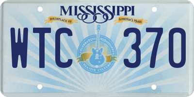 MS license plate WTC370