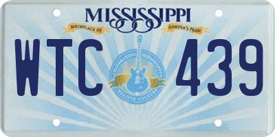 MS license plate WTC439