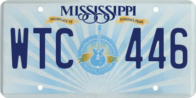 MS license plate WTC446