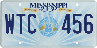 MS license plate WTC456
