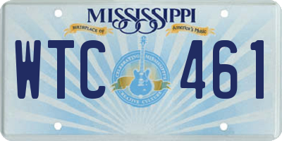 MS license plate WTC461