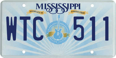 MS license plate WTC511