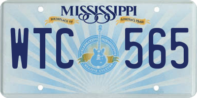 MS license plate WTC565