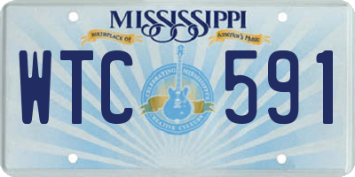 MS license plate WTC591