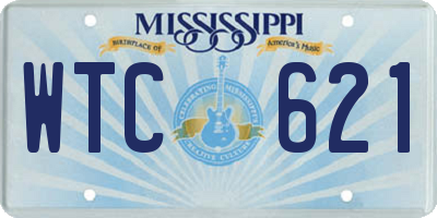 MS license plate WTC621