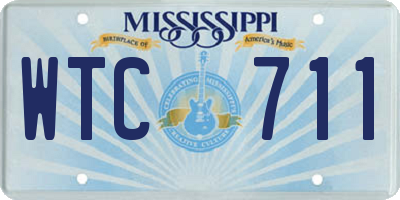 MS license plate WTC711
