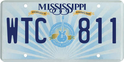 MS license plate WTC811
