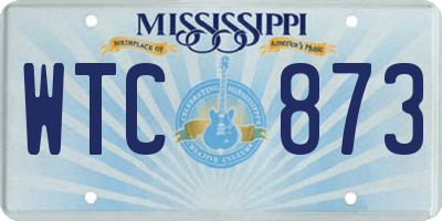 MS license plate WTC873