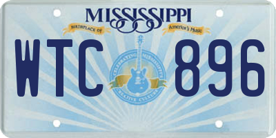 MS license plate WTC896