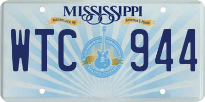 MS license plate WTC944