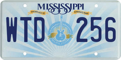 MS license plate WTD256