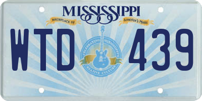 MS license plate WTD439