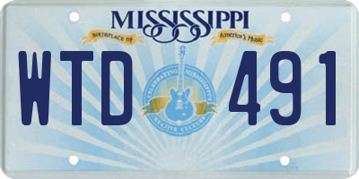 MS license plate WTD491
