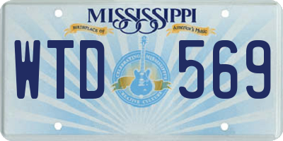 MS license plate WTD569
