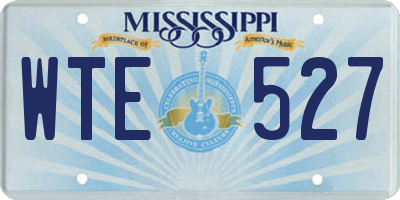 MS license plate WTE527