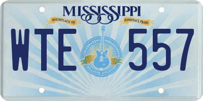 MS license plate WTE557