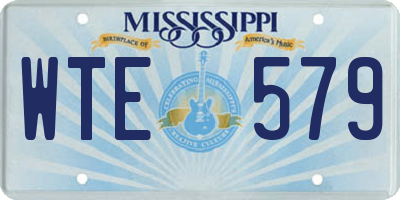 MS license plate WTE579