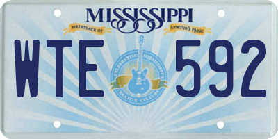 MS license plate WTE592