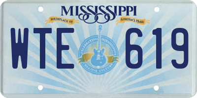 MS license plate WTE619