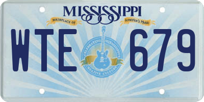 MS license plate WTE679