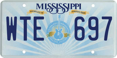 MS license plate WTE697