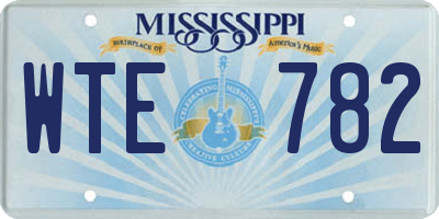 MS license plate WTE782