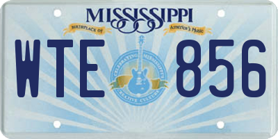 MS license plate WTE856