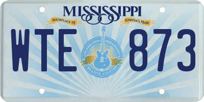 MS license plate WTE873