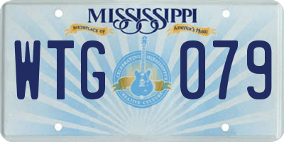 MS license plate WTG079