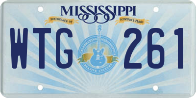 MS license plate WTG261