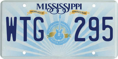 MS license plate WTG295