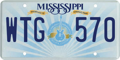 MS license plate WTG570