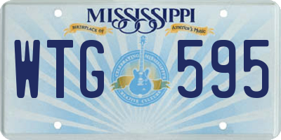 MS license plate WTG595