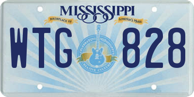 MS license plate WTG828