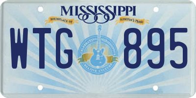 MS license plate WTG895