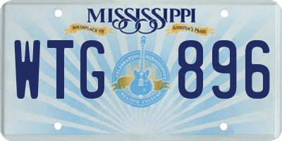 MS license plate WTG896