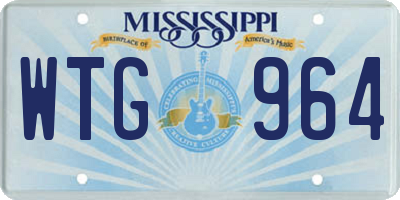 MS license plate WTG964
