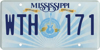 MS license plate WTH171