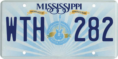 MS license plate WTH282