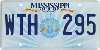 MS license plate WTH295