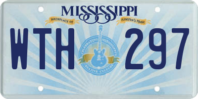 MS license plate WTH297