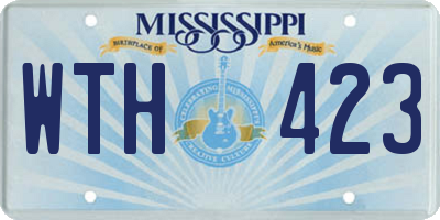 MS license plate WTH423