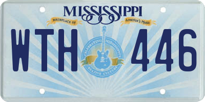 MS license plate WTH446
